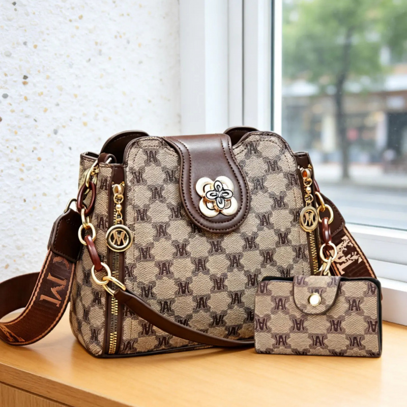 Women Bags Work - Винтажная сумка через плечо с принтом,