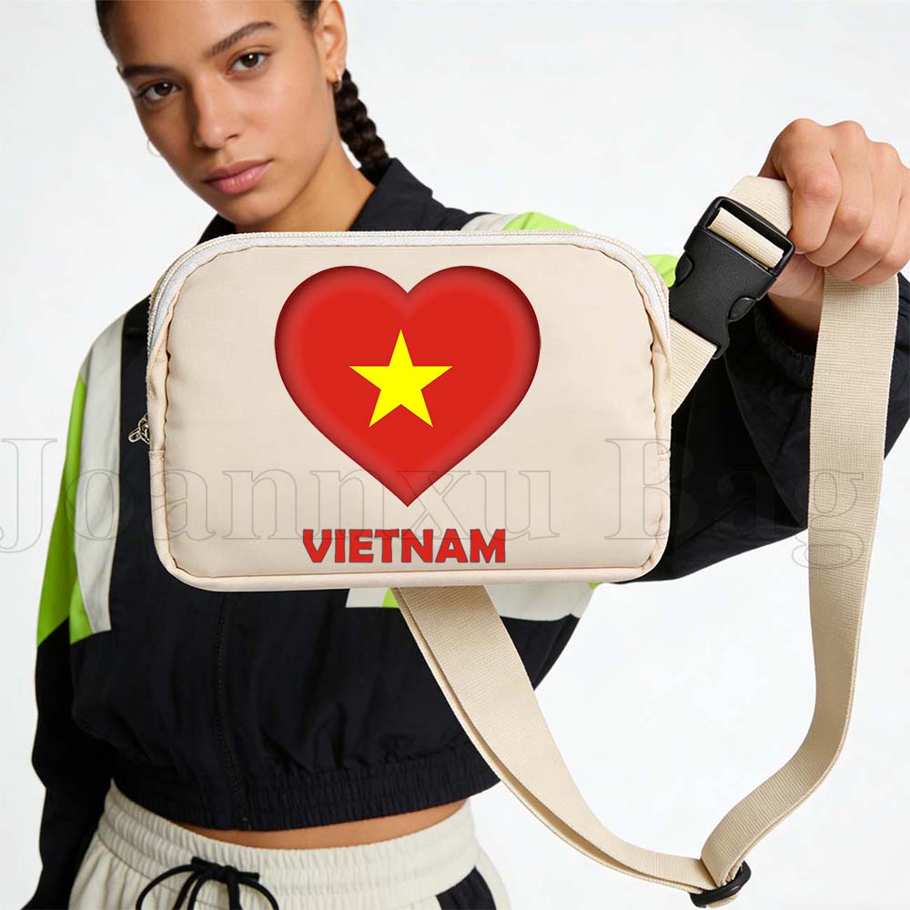 Women Bags Vietnam - Спортивная поясная сумка с флагом Вьетнама,