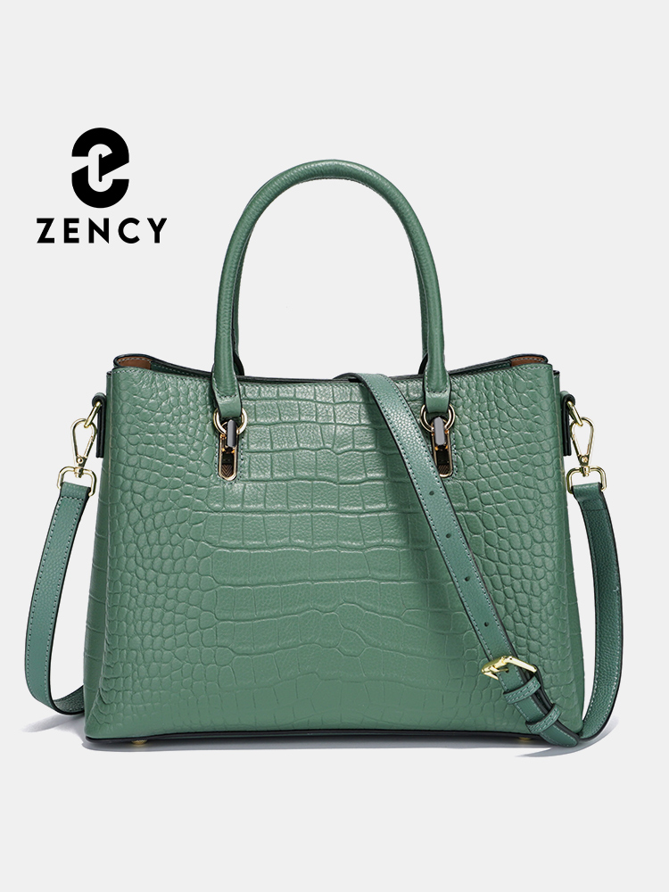 Women'S Tote Bags For Work - Женская сумка Zency из натуральной кожи