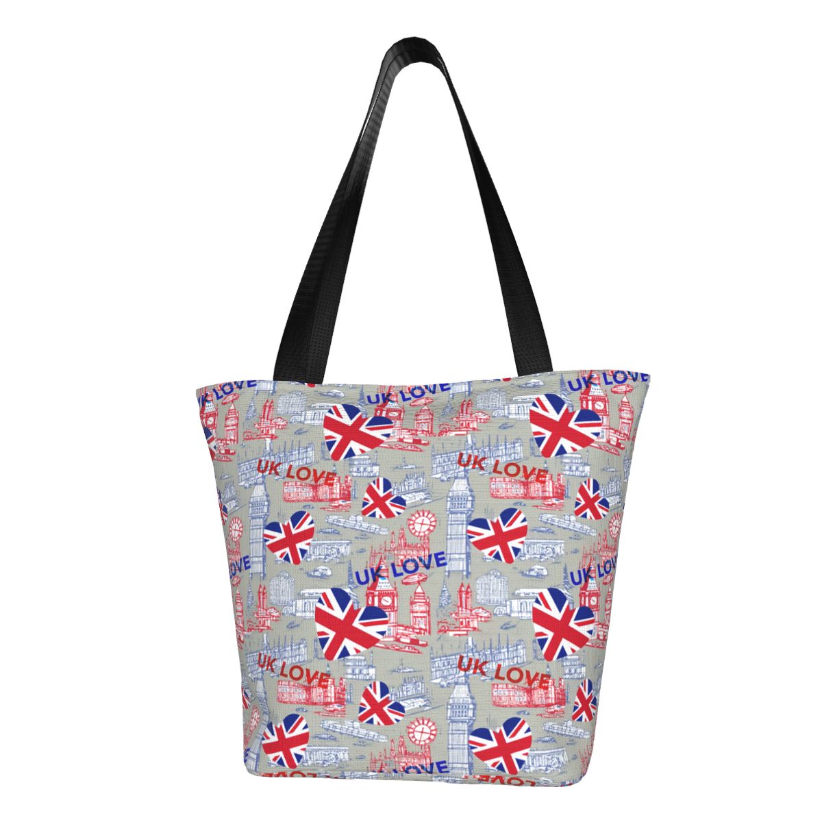 Women Bags In Uk - Сумки-шопперы с флагом Великобритании, забавные холщовые