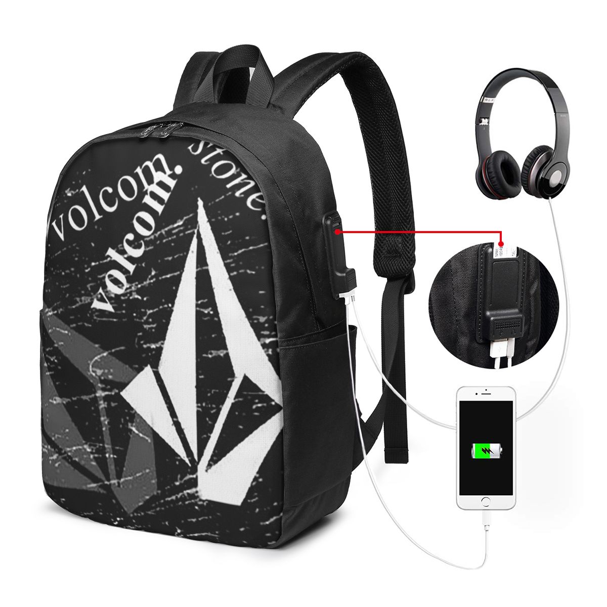 Women Bags Logo - Рюкзак с логотипом V-Volcom, дорожная сумка