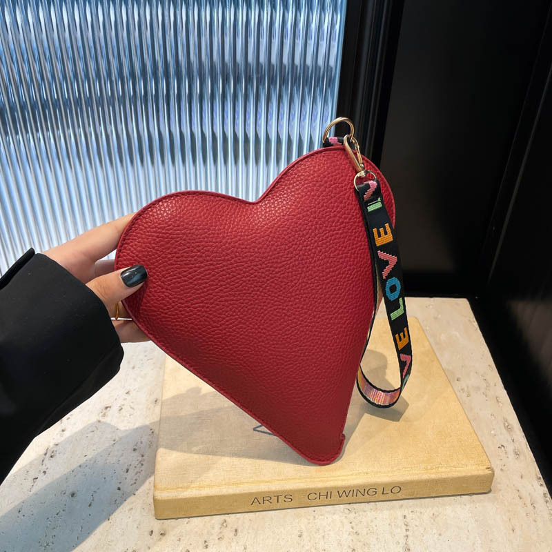 Women Bags Max - Милый кошелек-сердечко в корейском стиле, однотонный,