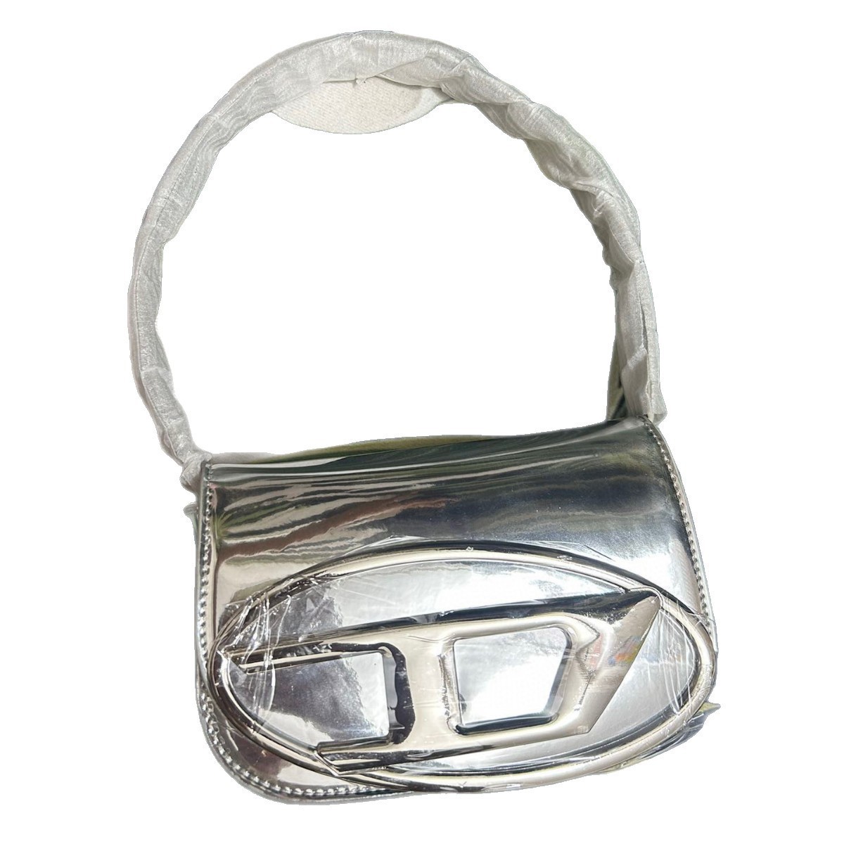 Чисто белая гладкая кожаная ми – обзор и цена Women Bags Logo