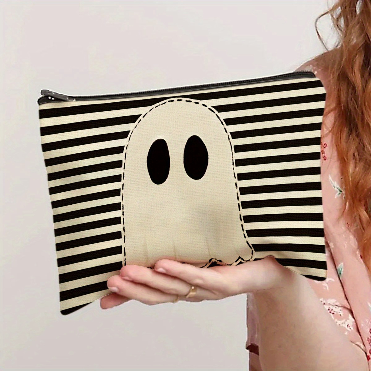 Черно-белая полосатая косметич – обзор и цена Women Bags White