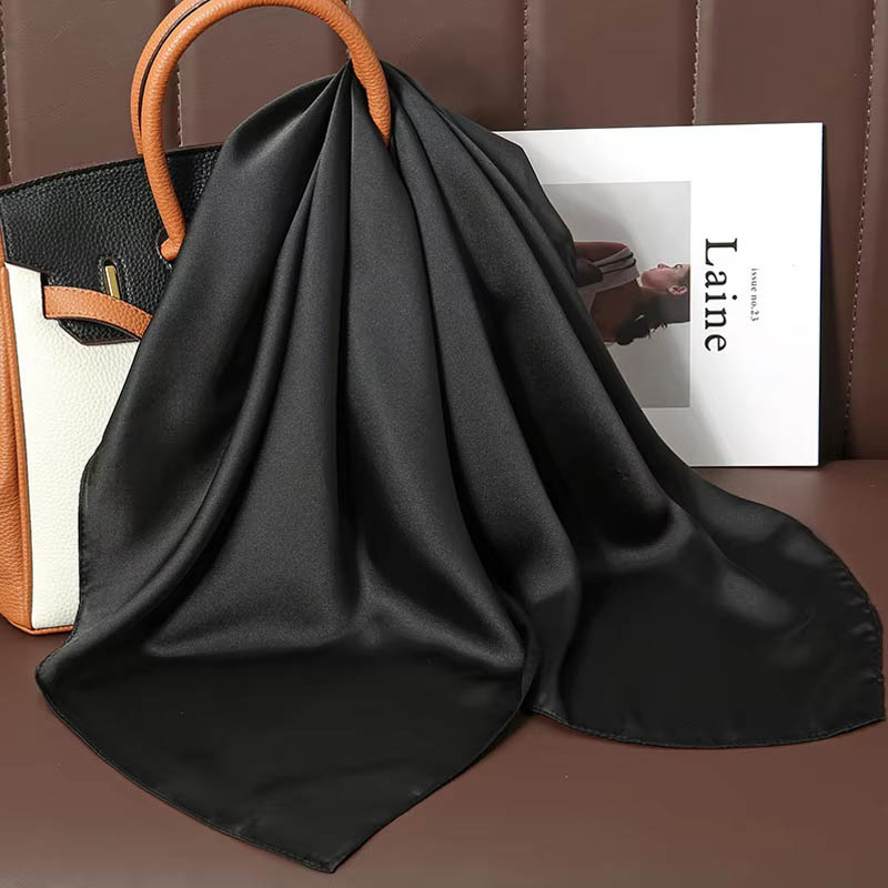Роскошный однотонный шелковый  – обзор и цена Women Bags Office