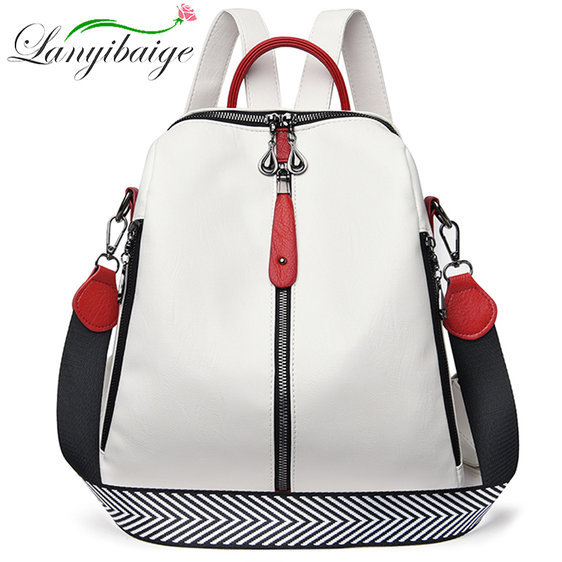 Модный женский рюкзак из мягко – обзор и цена Women Bags White