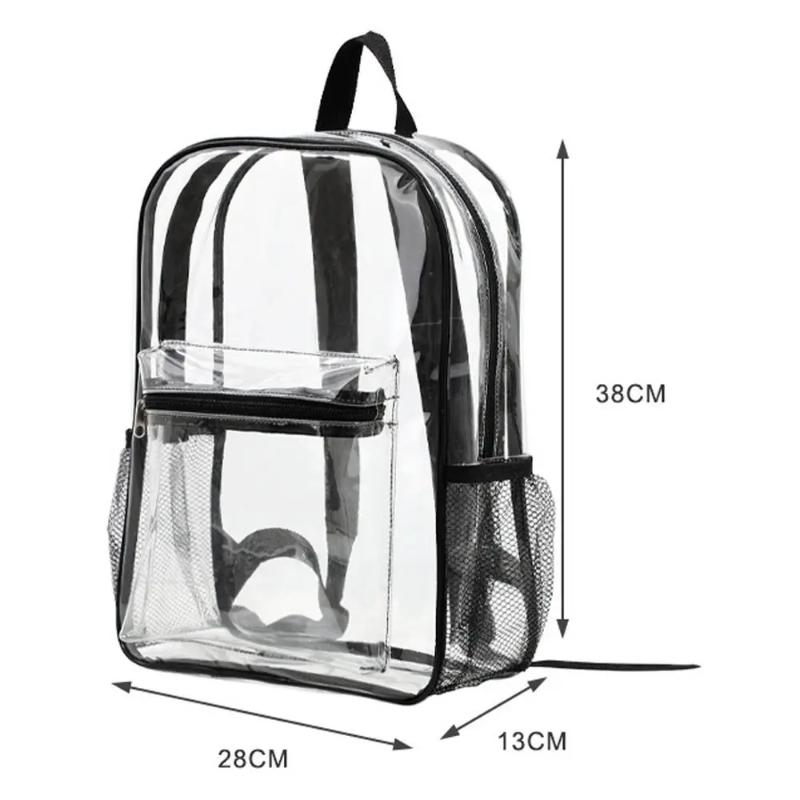 Прозрачный рюкзак из ПВХ для з – обзор и цена Women Bags Large
